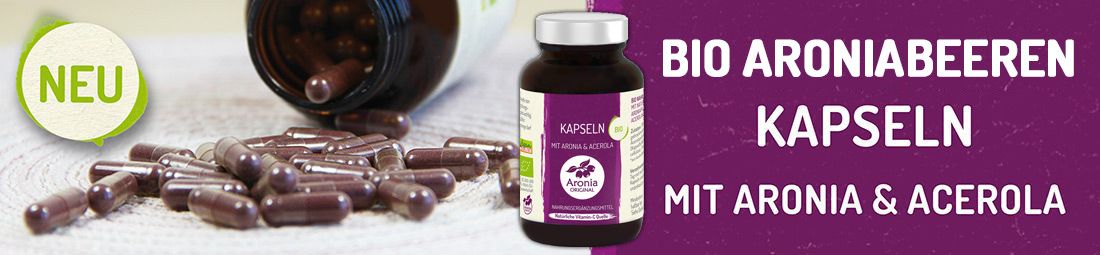 Slider: Aronia Kapseln mit Acerola